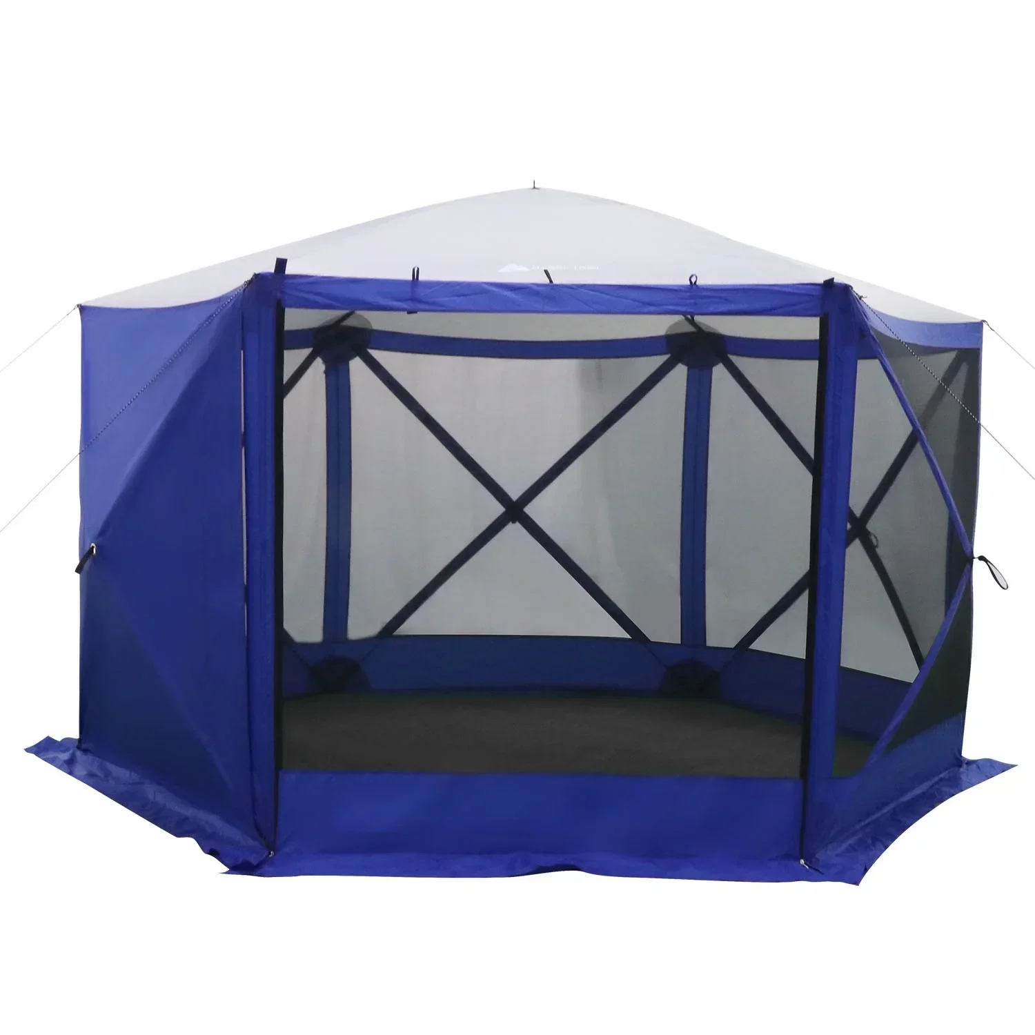 Ozark Trail Outdoor Camping Screen House, 11 ft x 10 ft x 88.5 in, 1 Room, Blue - 6 Hub - Image 2 Ozark Trail Outdoor Camping Screen House, 11 ft x 10 ft x 88.5 in, 1 Room, Blue - 6 Hub - Image 2