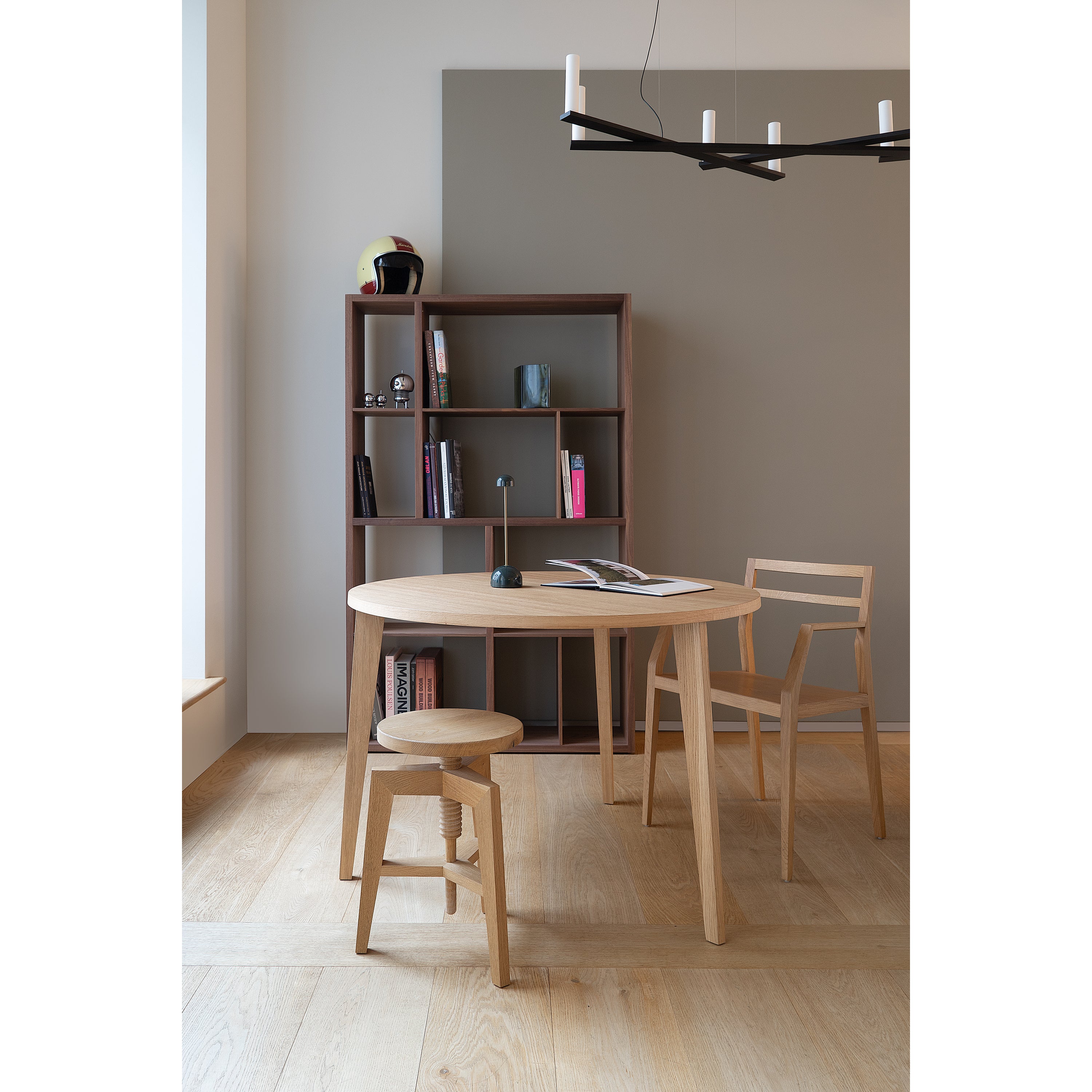 MINT Furnitur Eettafel S D90 cm, H75 cm, Europees eiken