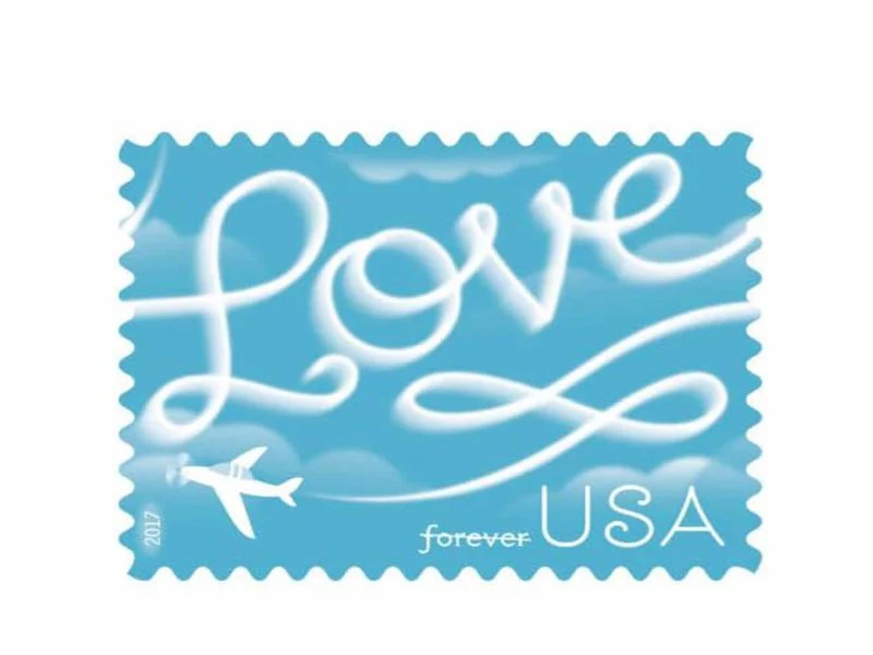 2017 Love Skywriting Forever Postage Stamps Sheet First-Class Postage(25 Sheet of (500 Pcs))