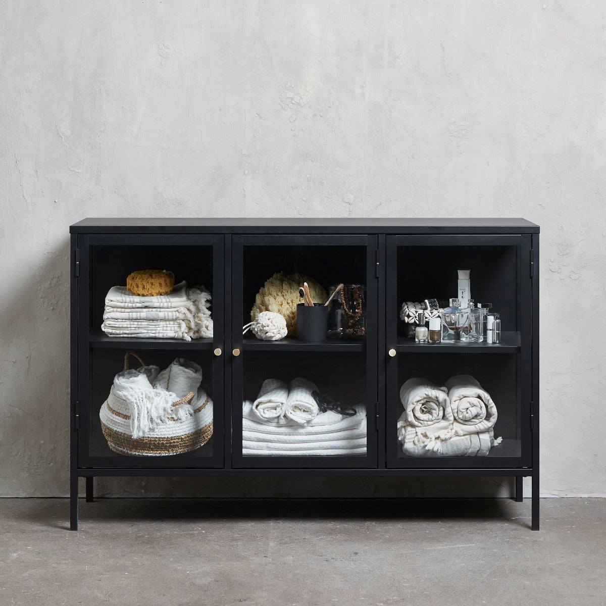 Nordic Home - Ragnar dressoir - 130 cm - zwart