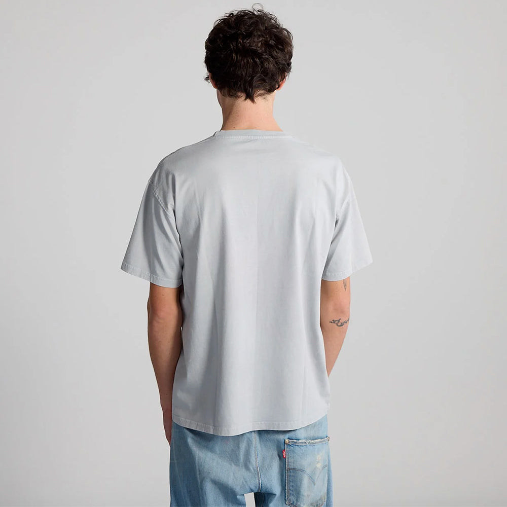 Bisous Skateboard - T-shirt Glamour - Gris Washed