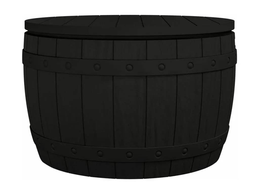 Caja de almacenamiento de jardín de polipropileno negro 3 Cosinor n 1 nlp3612980