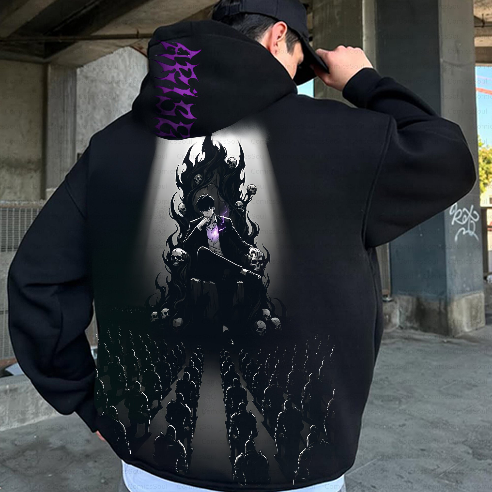Unisex Anime Inspired Vintage Plush Hoodie