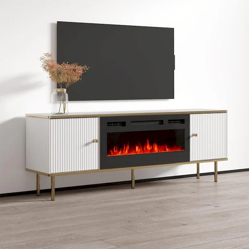 Camelia 63-Inch Electric Fireplace TV Stand