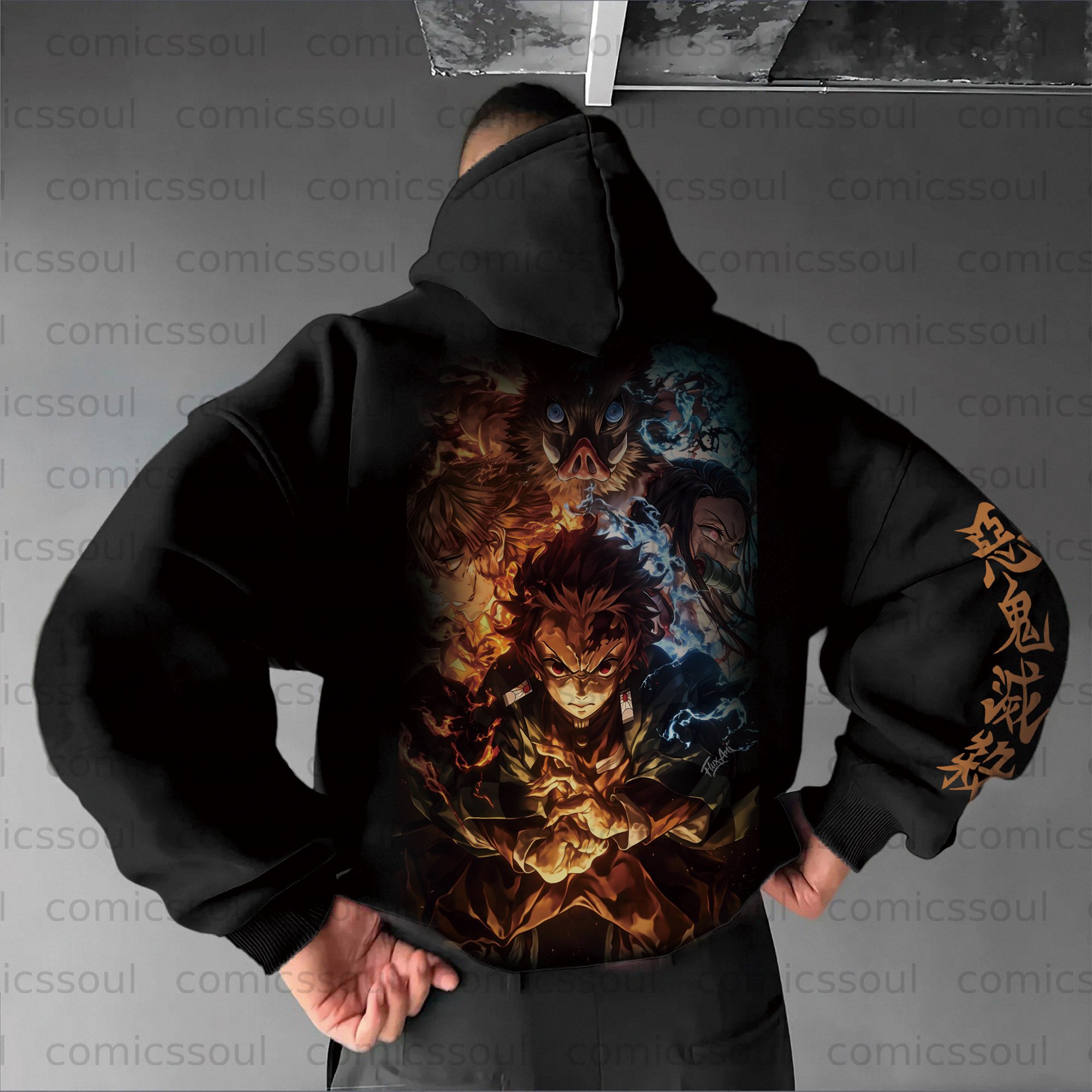Unisex Anime Graphic Streetwear Vintage Hoodie