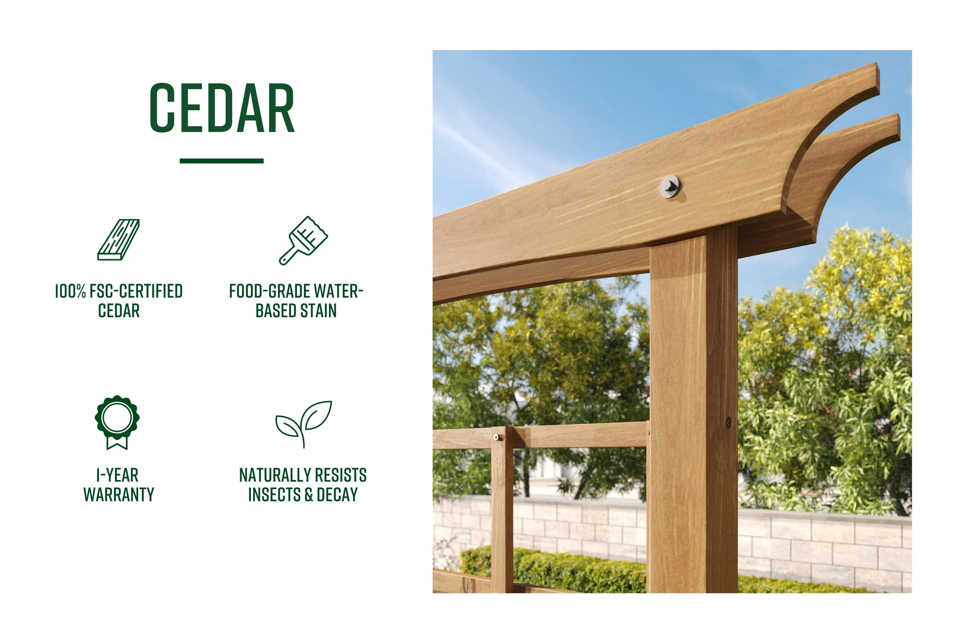 Vita 55 in x 88 in Heartwood Arbor, Cedar, Golden, Brown, VA68897 - Image 7