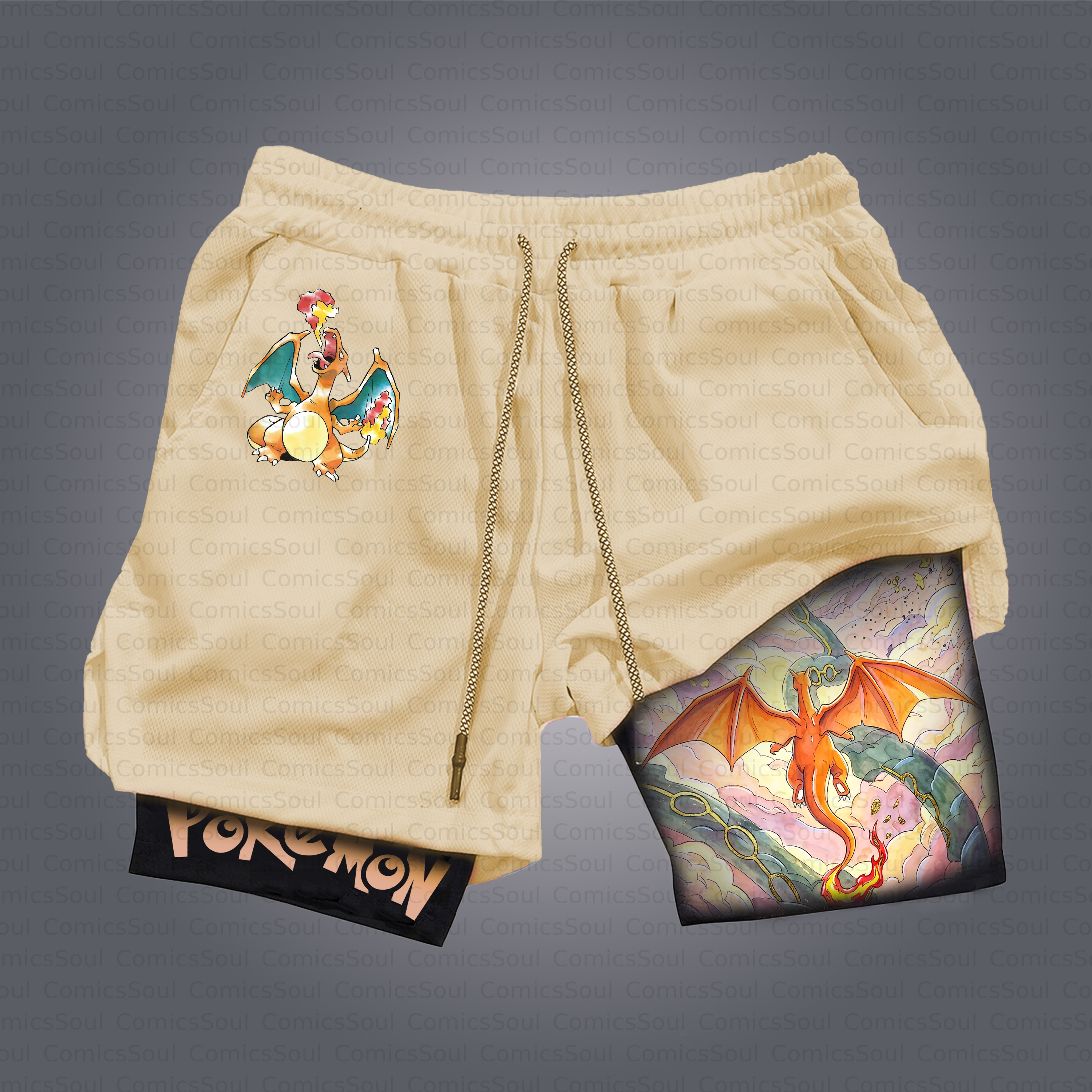 Unisex Casual Anime Style Shorts