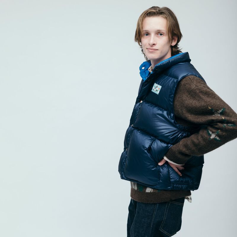 HUMAN MADE REVERSIBLE DOWN VEST