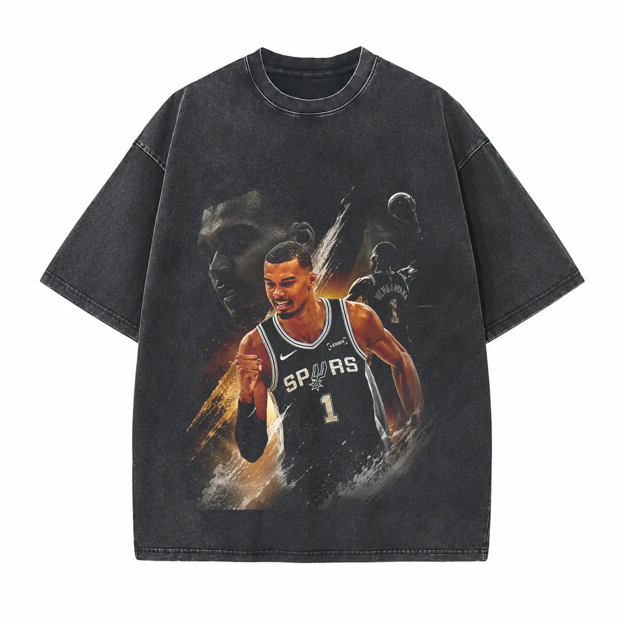 Basketball Rookie Legend Printed Unisex Washed T-Shirt