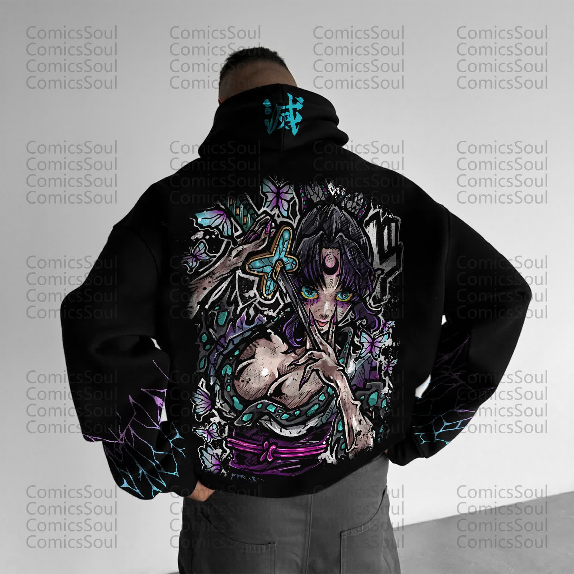 Unisex “Comicssoul” Anime Graphic Streetwear Vintage Hoodie