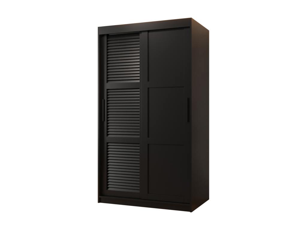 ARMARIO Hominor 3 DE PUERTAS CORREDERAS 200/100/62 2 puertas negro