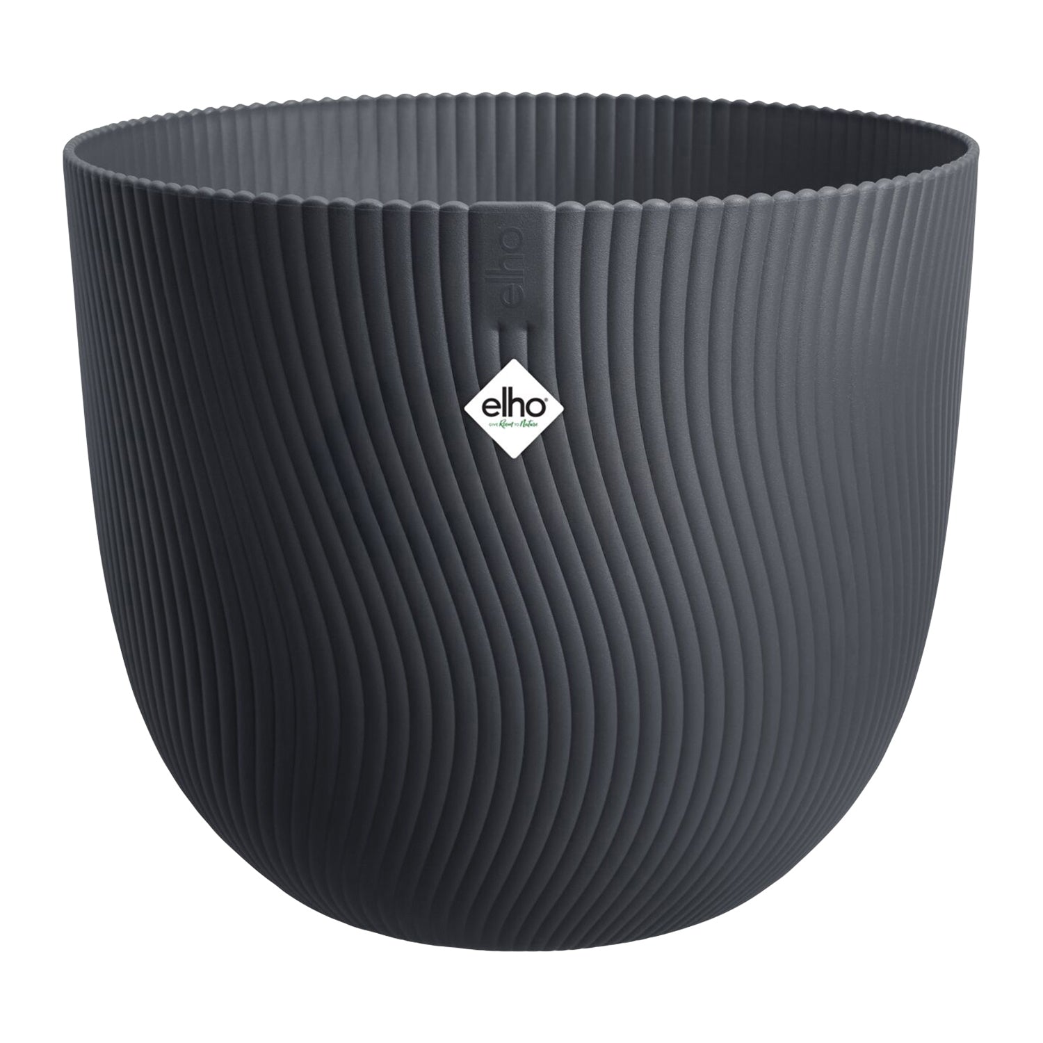 Elho Sereh Rond - Zwart - Ø 39 x H 33 cm - Binnen en Buiten - 100% ger