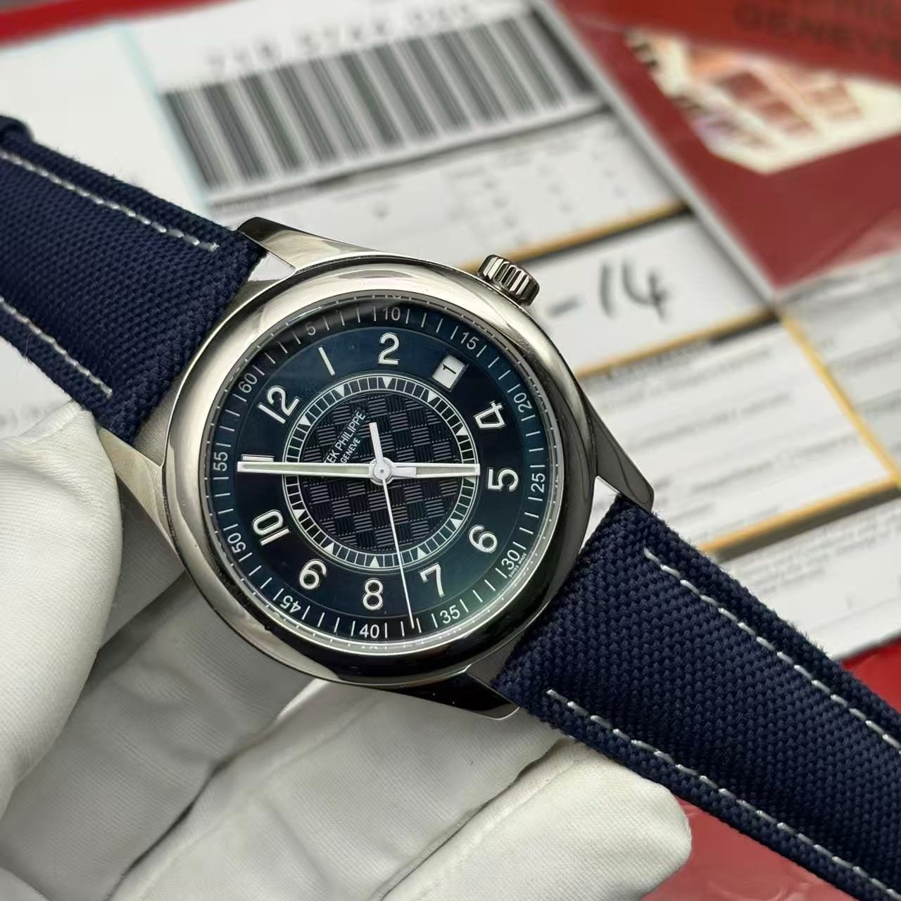 Replica Patek Philippe 6007A Blue Dial Watch