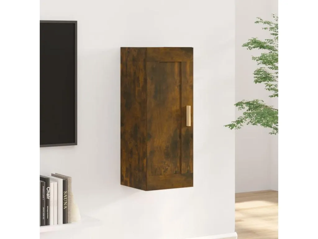Armario de pared Hogarsens contrachapada Hogarsens ahumado 35x34x90 cm