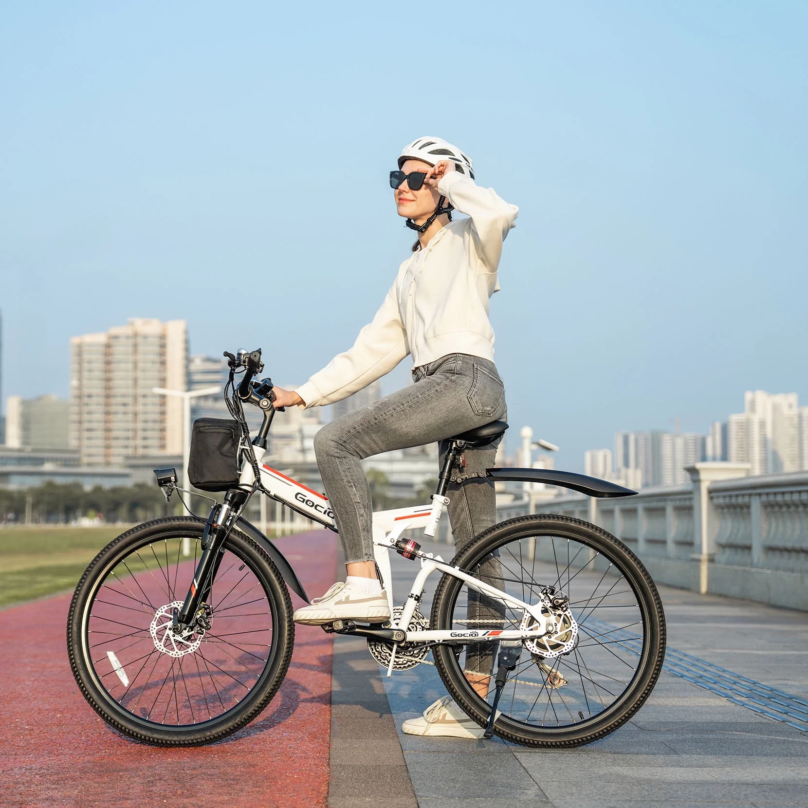 Gocio 26" Folding Electric Bike for Adults, 500W Electric Mountain Bike, Dual shock absorbers, 48V 7.8Ah Battery, Shimano 21 Speed, UL2849 - Image 29