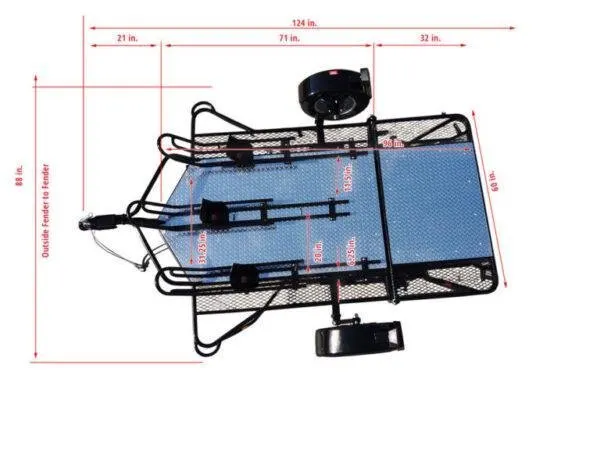 Trinity Motorcycle Mt3 Three Rail trailer