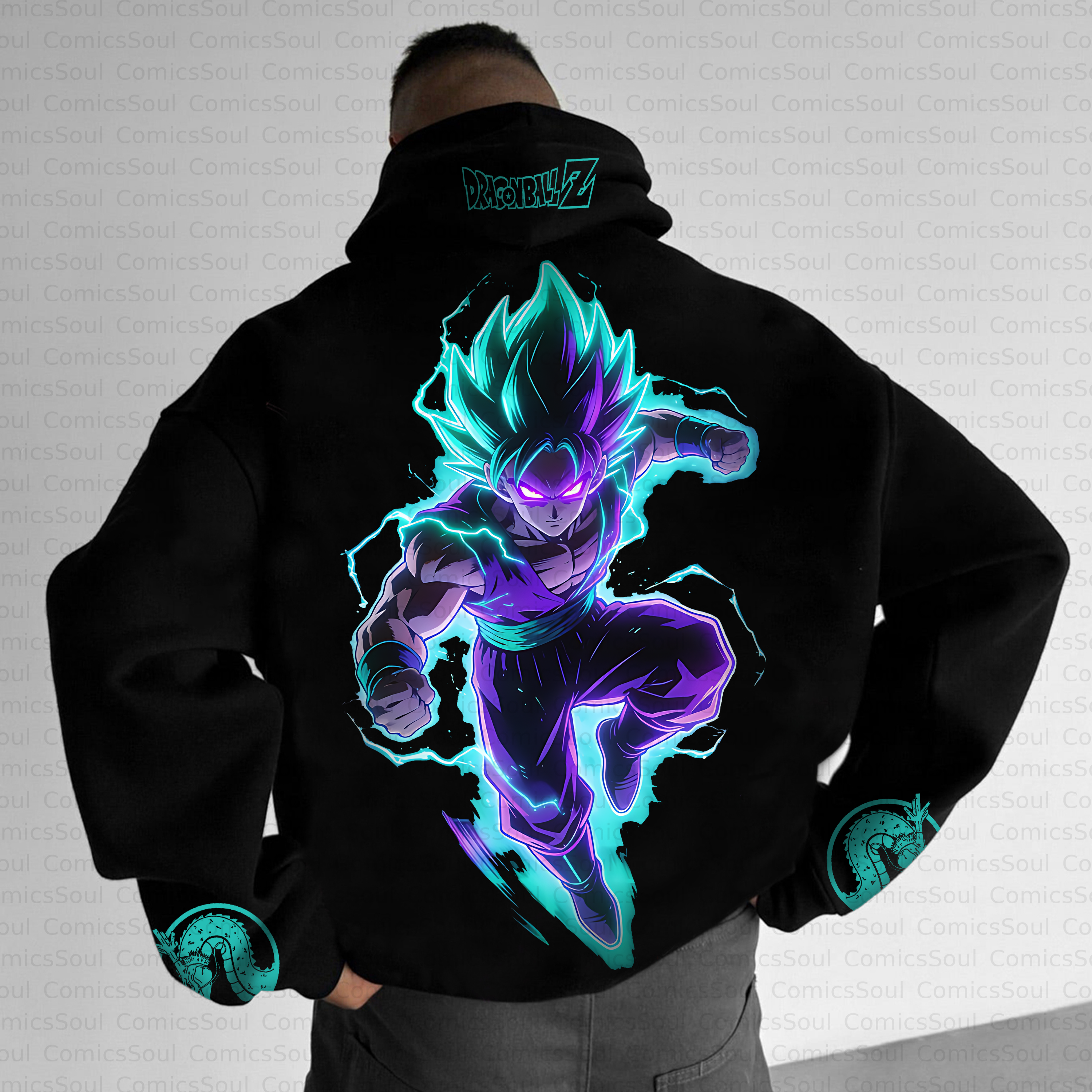 Unisex Anime Inspired Vintage Plush Hoodie