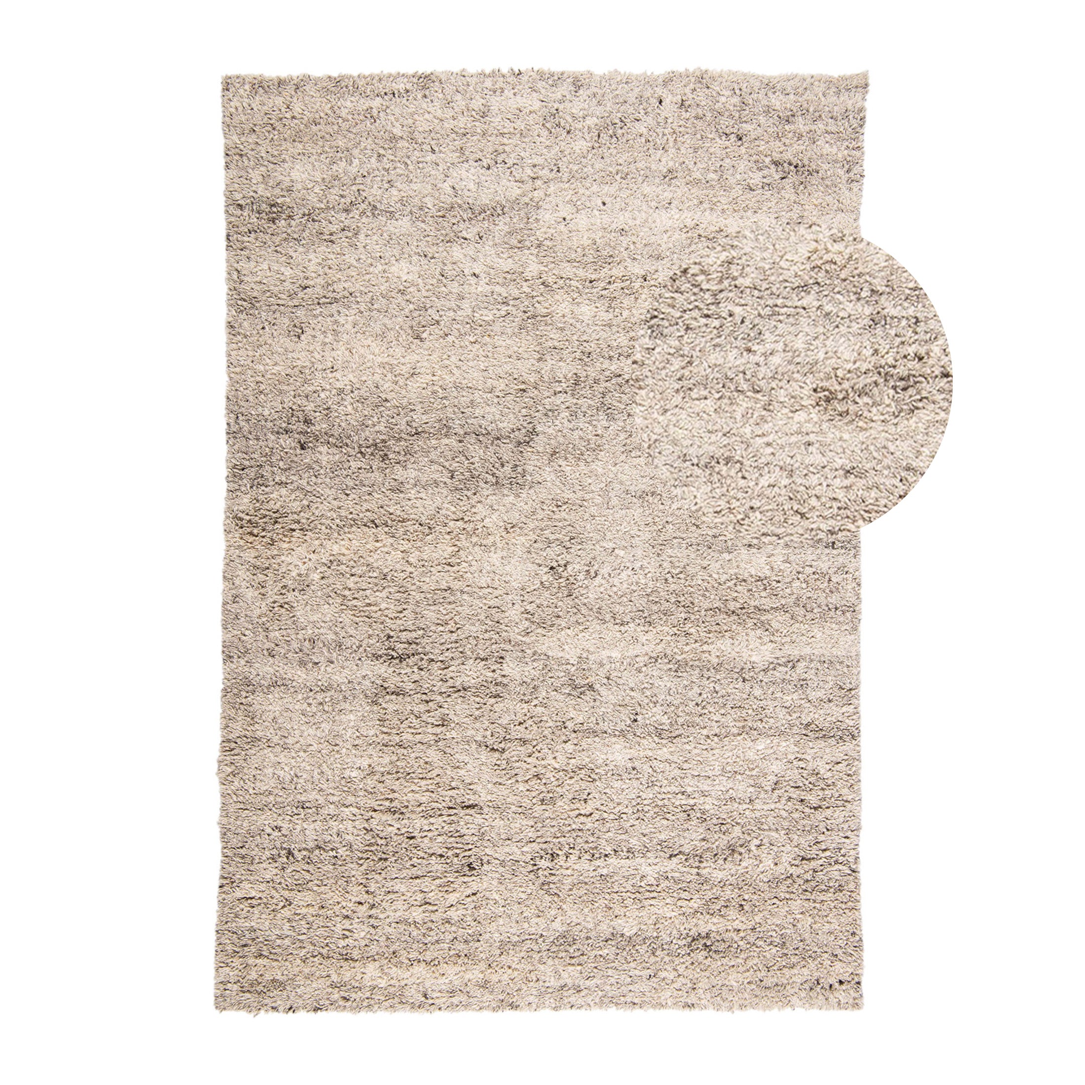 Blokker Fluffy Wollen Vloerkleed 200 x 300 cm - Ivoor