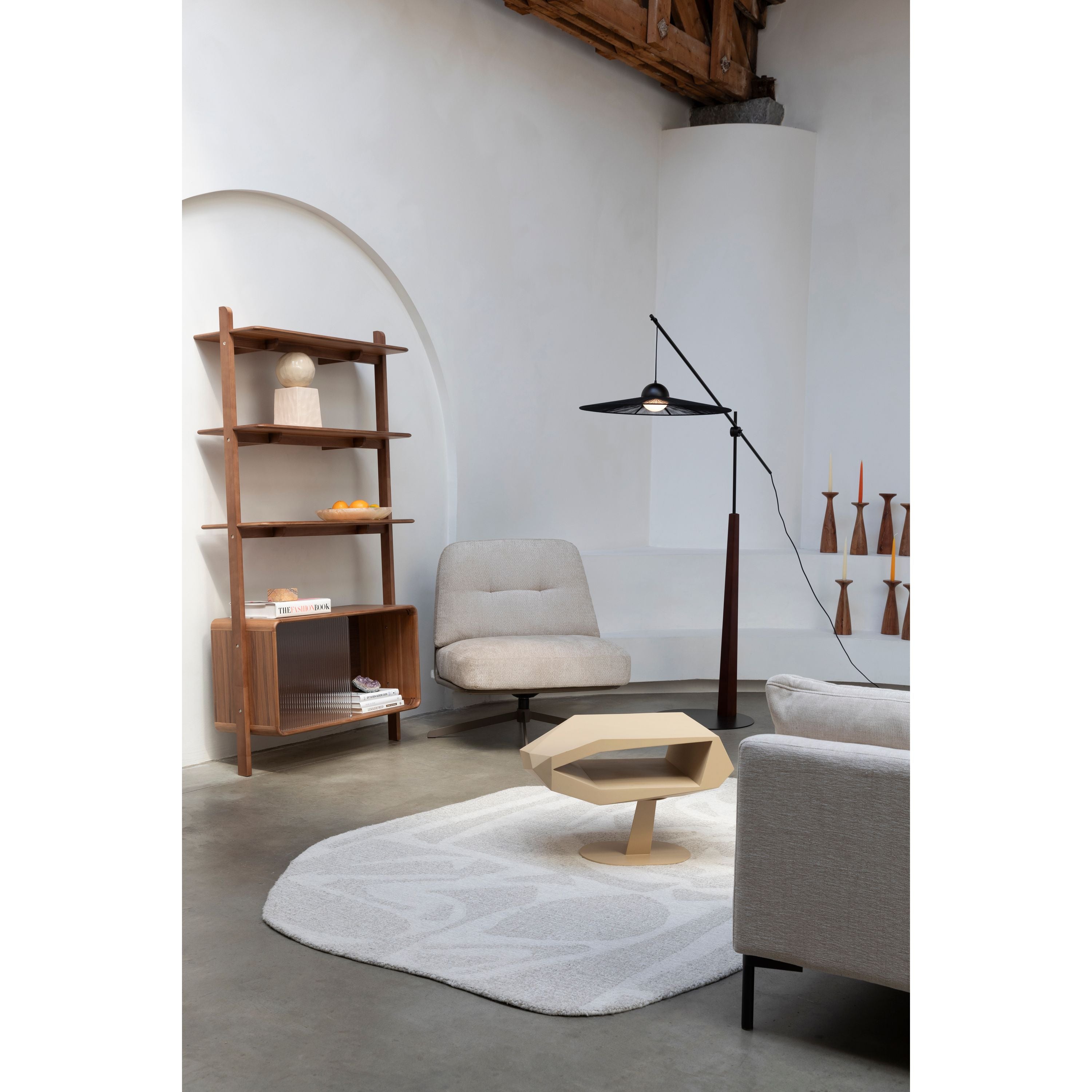 Zuiver Rise Kast  Stellingkast Hout Walnoot - Bruin