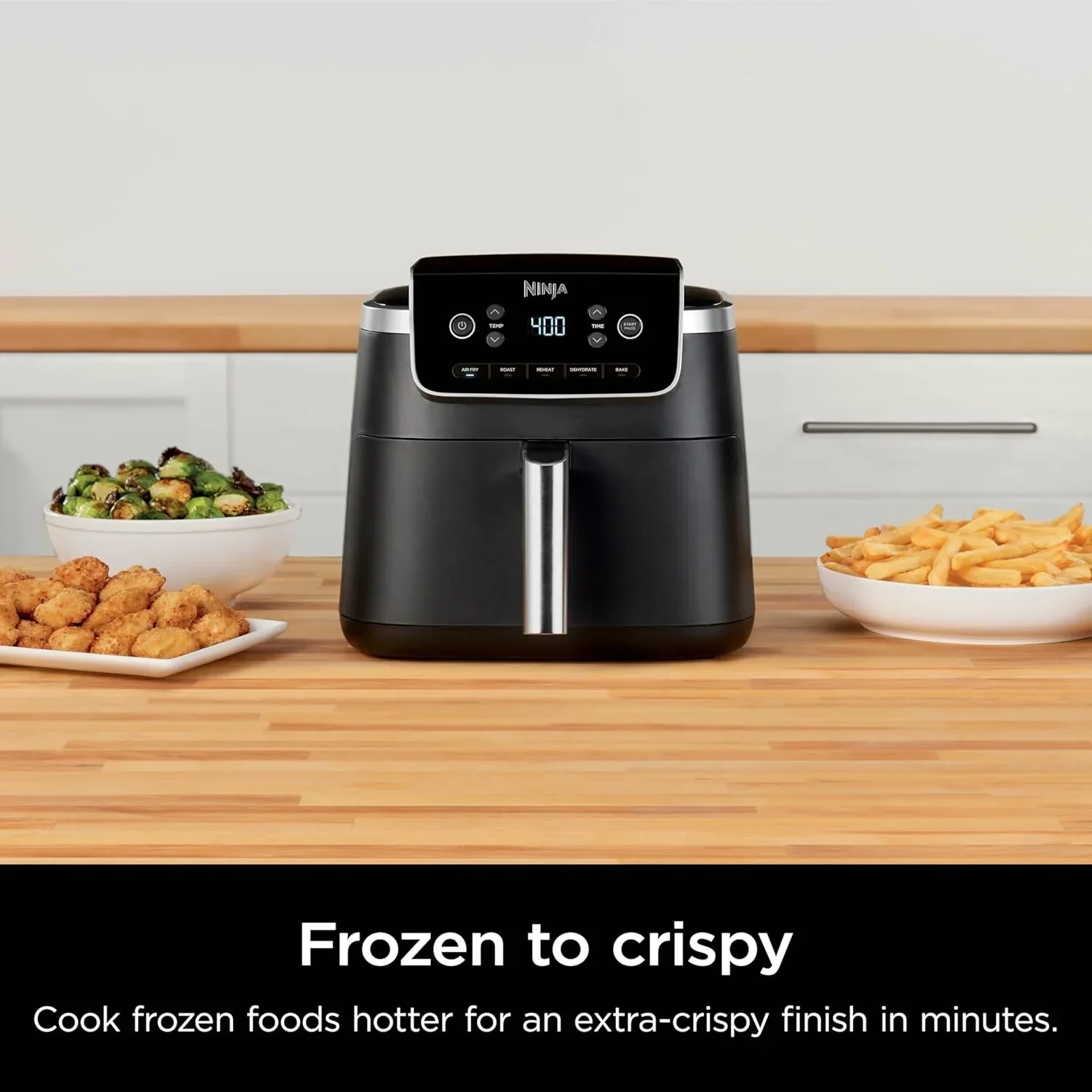 Ninja Air Fryer Pro 5-quart 4-in-1 air fryer that air fries bakes reheats and dehydrates