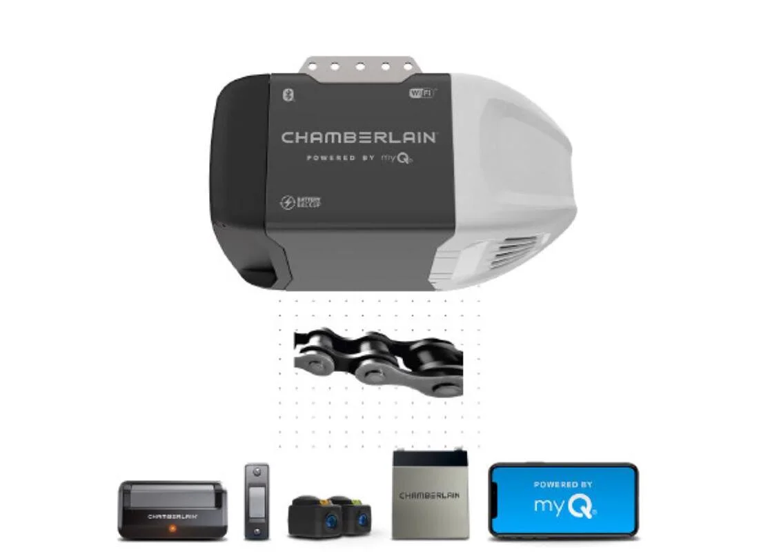 Chamberlain 0.5 HP Chain Drive Smart Garage Door Opener With 7 ft Rail - C2212T - Image 13 Chamberlain 0.5 HP Chain Drive Smart Garage Door Opener With 7 ft Rail - C2212T - Image 13