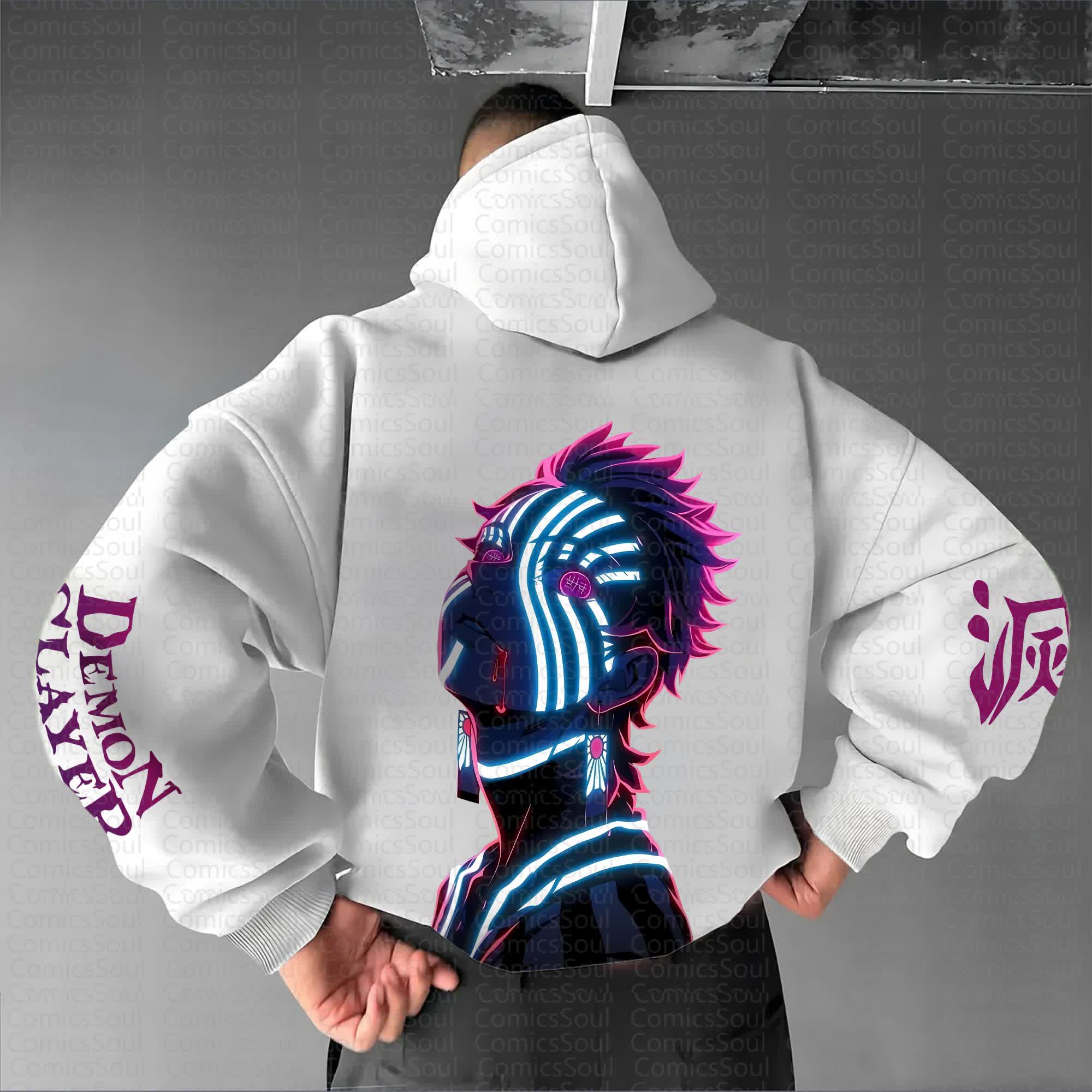 Unisex Anime Graphic Streetwear Vintage Hoodie丨Comicssoul