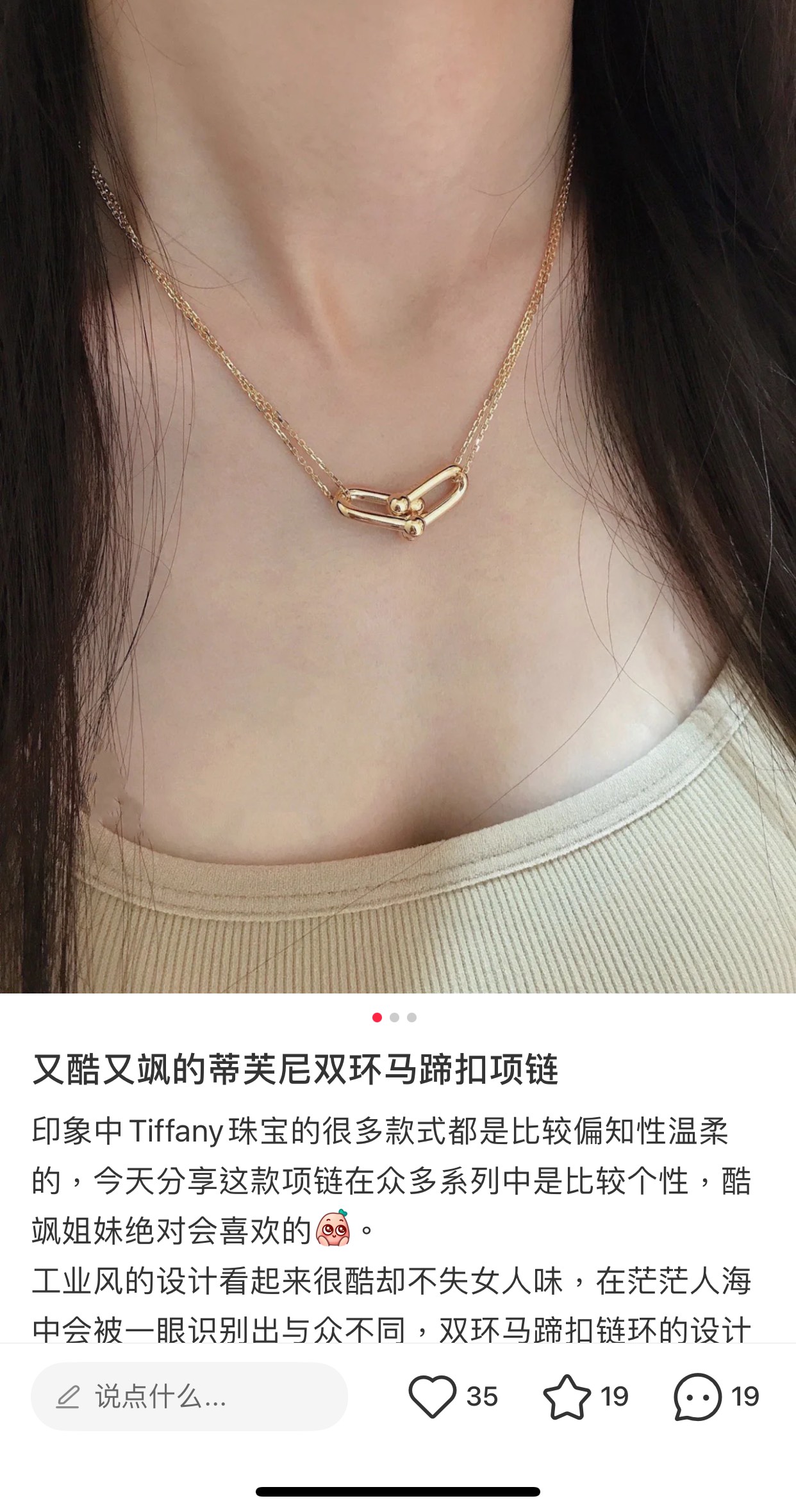 Tiffany Double Horseshoe Clasp Pendant Necklace - Original Replica Club