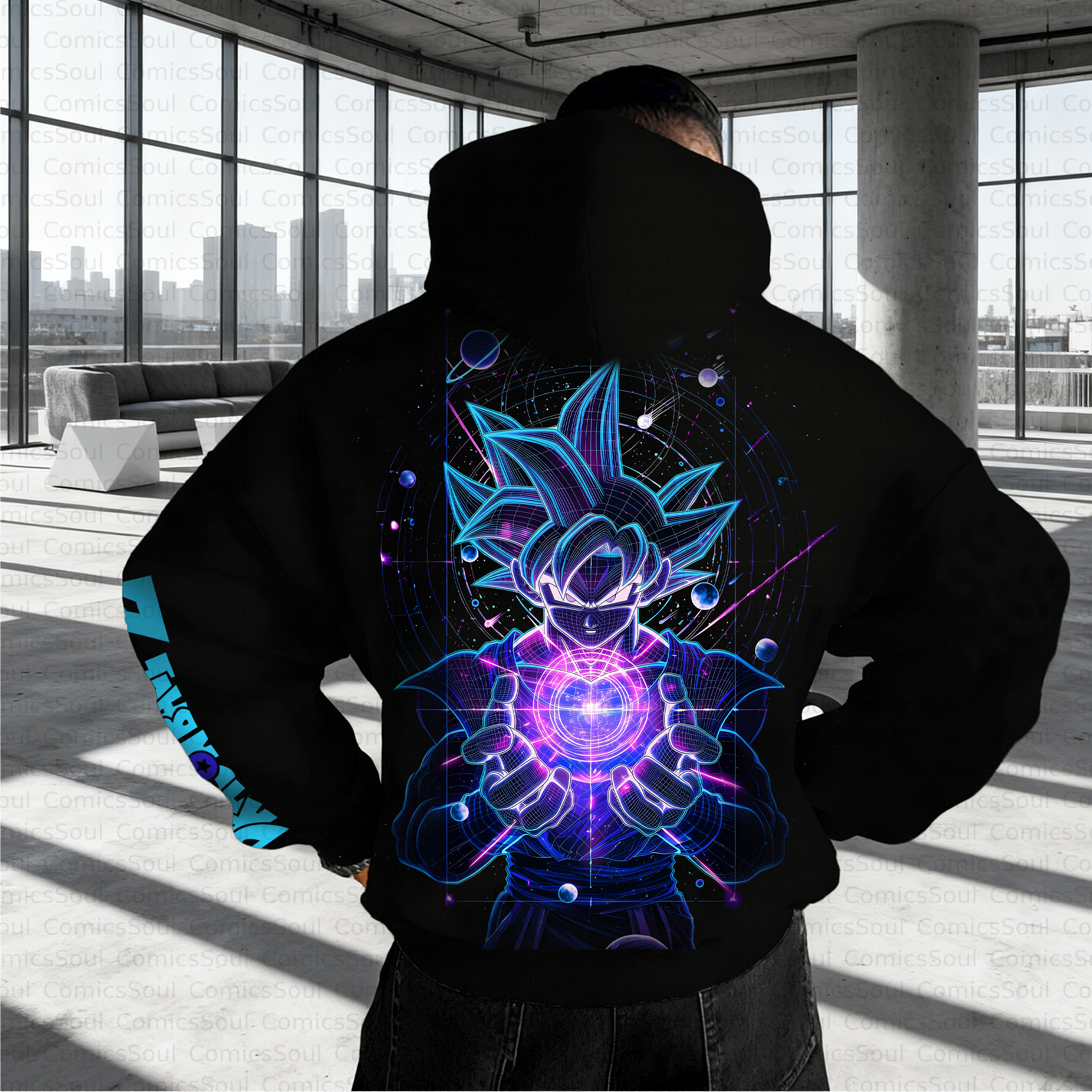 Unisex Anime Inspired Vintage Plush Hoodie