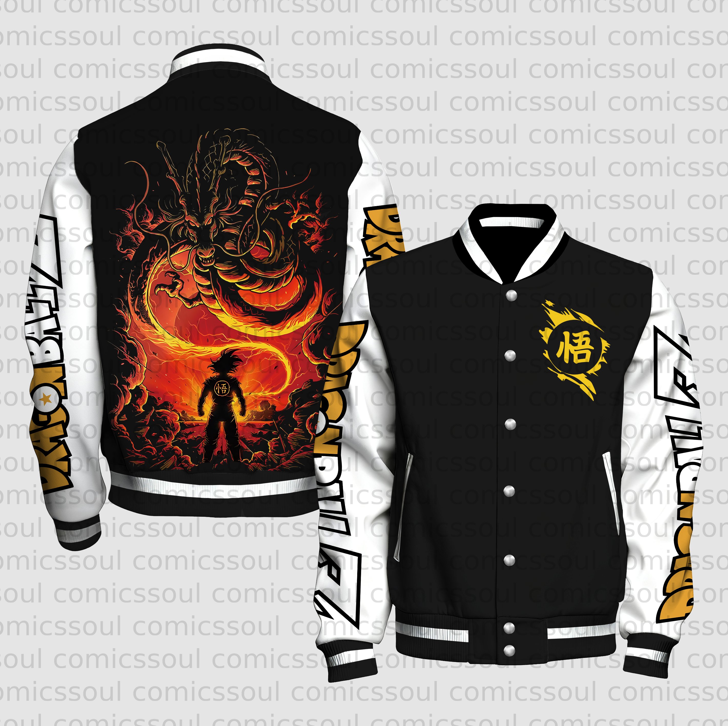 Unisex Vintage Anime Graphic Jacket