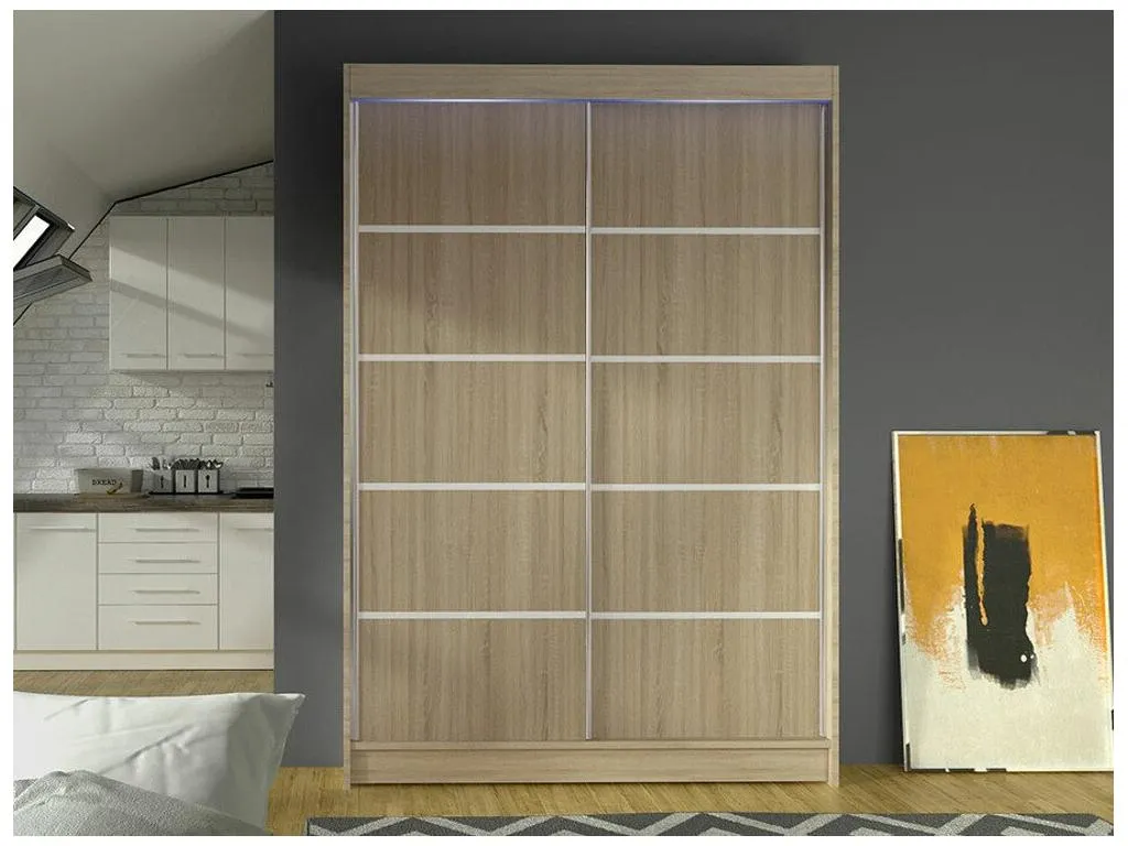 Armario Luxmbls 150 Luxmbls 200x120x58cm Puertas de armario - Correderas BPCE56504