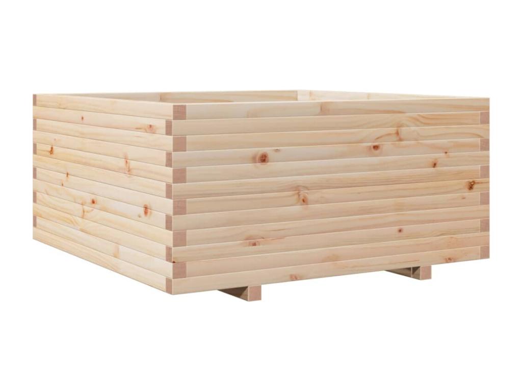 Decoratodo madera maciza de pino 100x100x49,5 cm