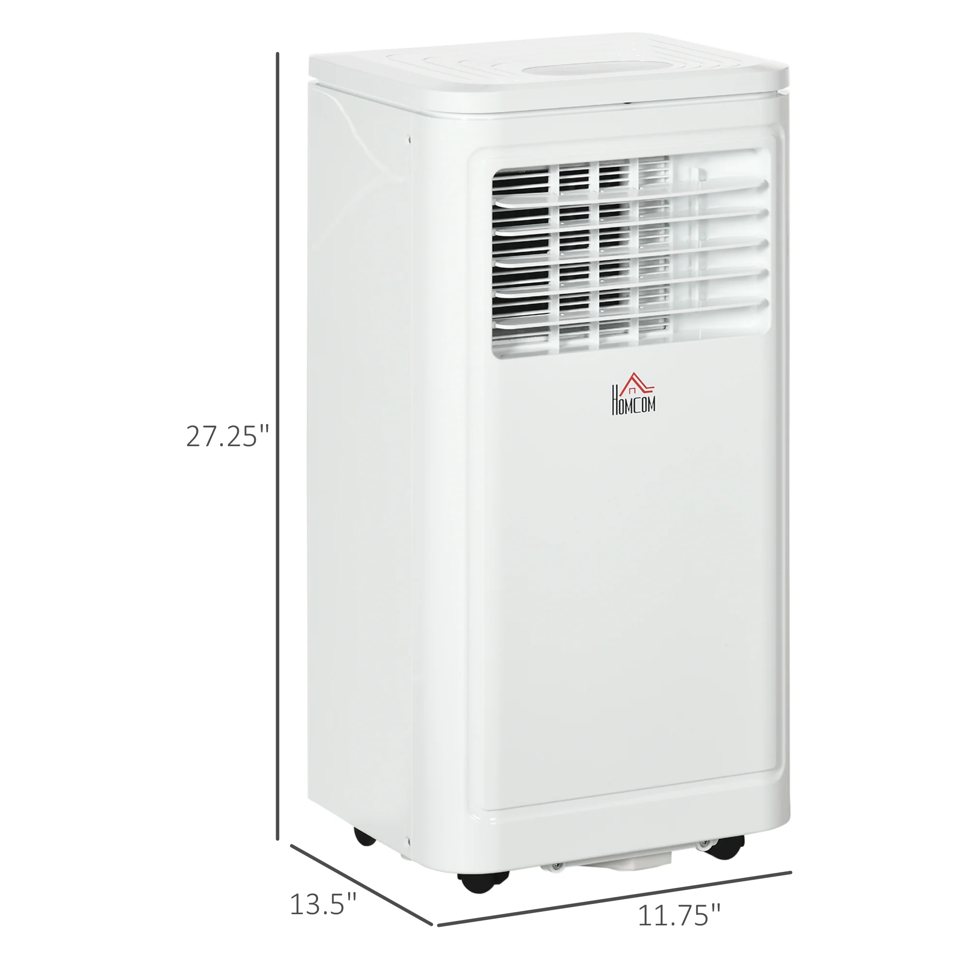 HOMCOM 8,000 BTU Portable Air Conditioner Fan with Remote for Rooms Up to 344 Sq. Ft., Evaporative Cooler, Home AC Unit with Dehumidifier, Black - Image 16