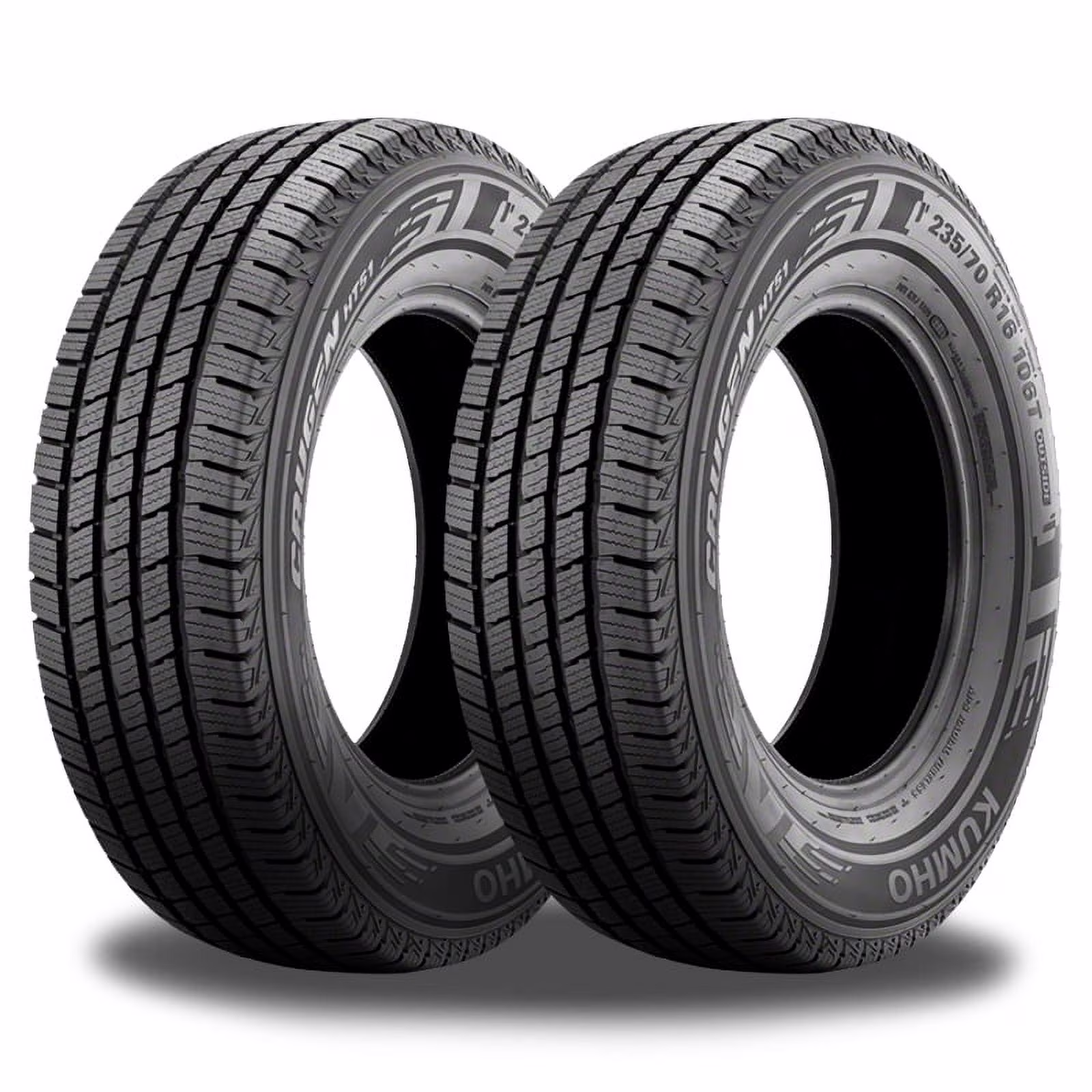 2 Kumho Crugen HT51C 235/65R16 121/120R E Commercial All-Season Highway Tires 2282033 / 235/65/16 / 2356516
