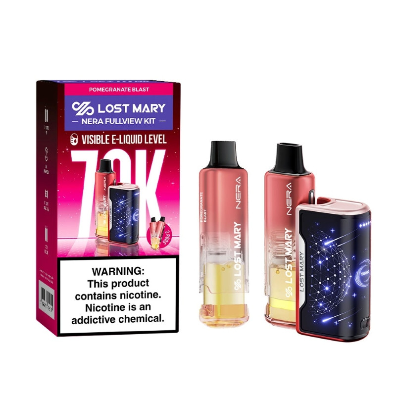 Lost Mary Nera Fullview 70K Disposable Vape Kit 24ml 5% (70000 Puffs)