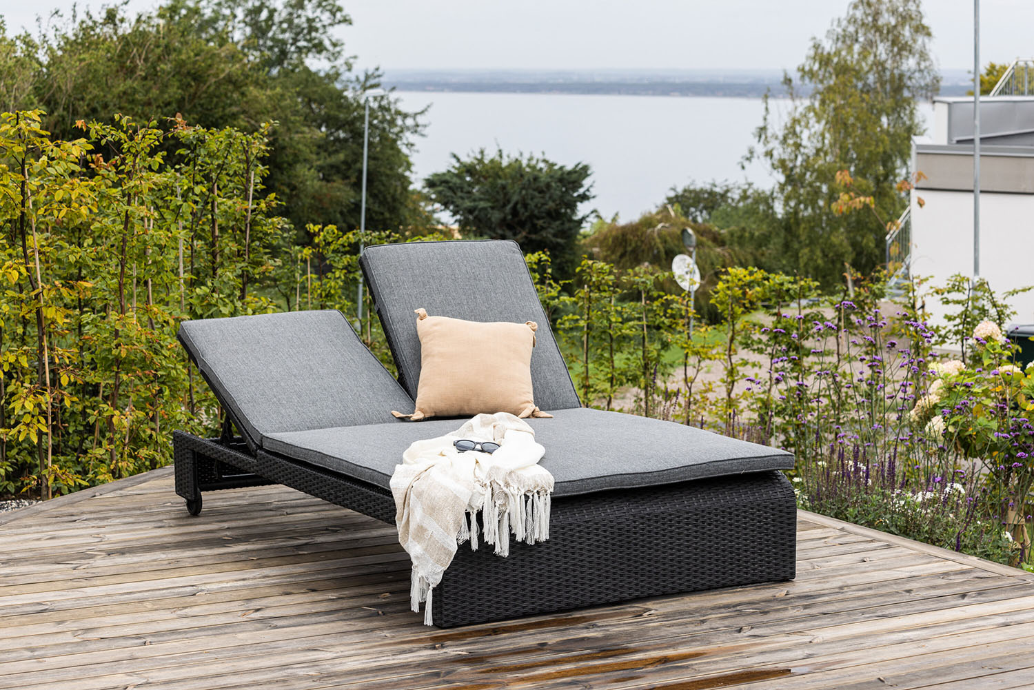 Rebellenclub Haven Tuin Ligbed - Zwart