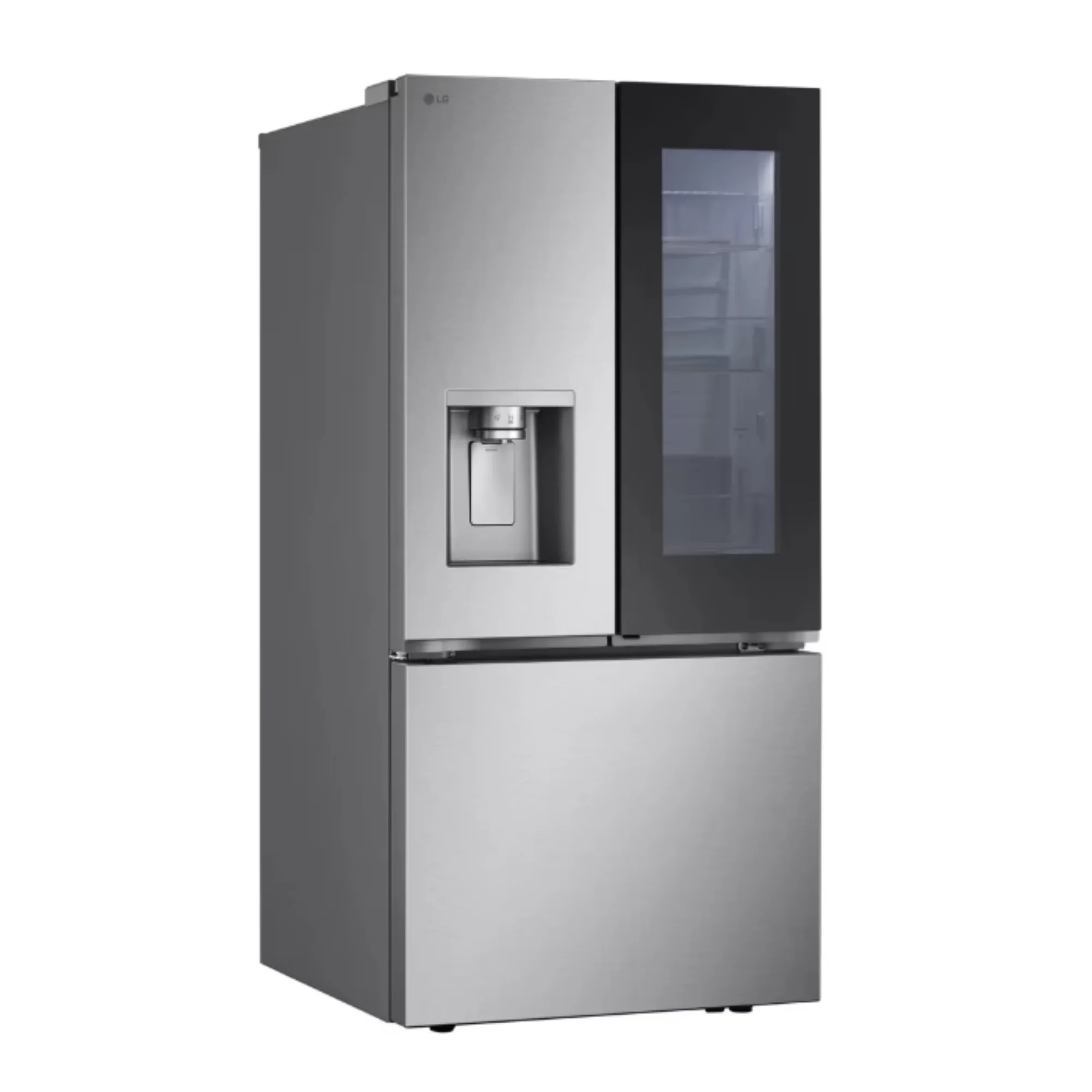 LG 33 Inch Freestanding French Door Smart Refrigerator with 25 Cu. Ft. Capacity in Stainless Steel LF25S6560S - Image 3