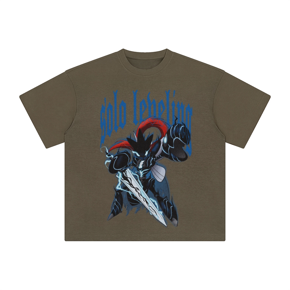 Unisex Anime Inspired Washed  Vintage T-Shirt