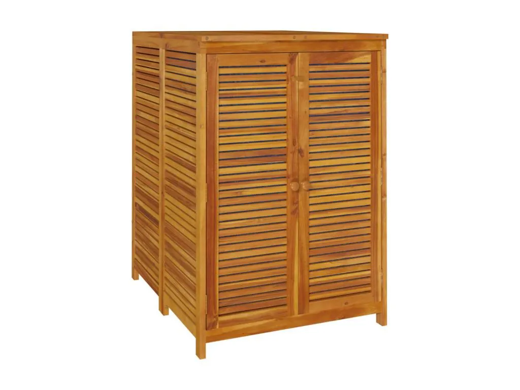 Caja de almacenaje de jardín madera maciza acacia 70x87x104 cm tht1228411