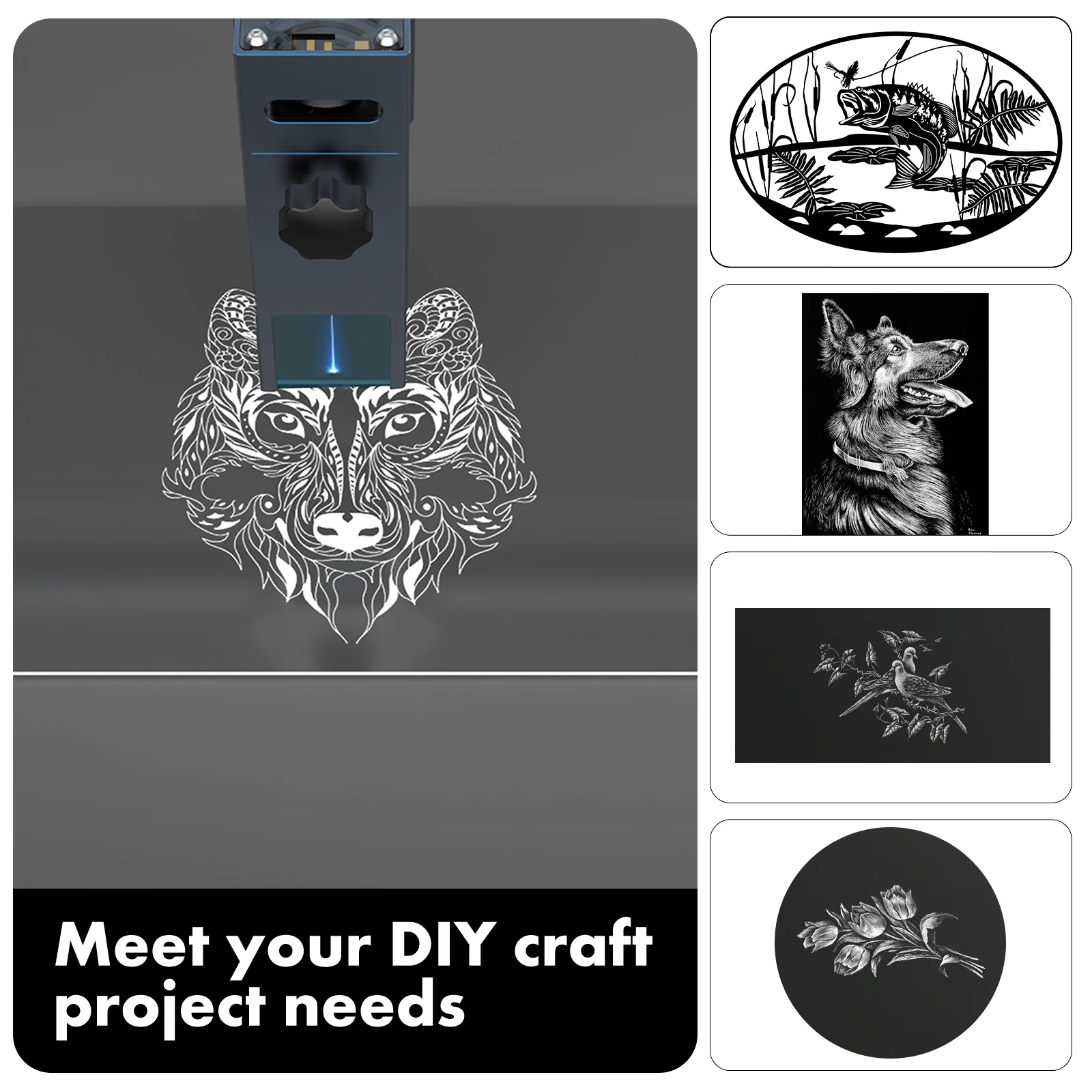 1.3mm Black to White Two-Tone Acrylic Sheet (4pcs)