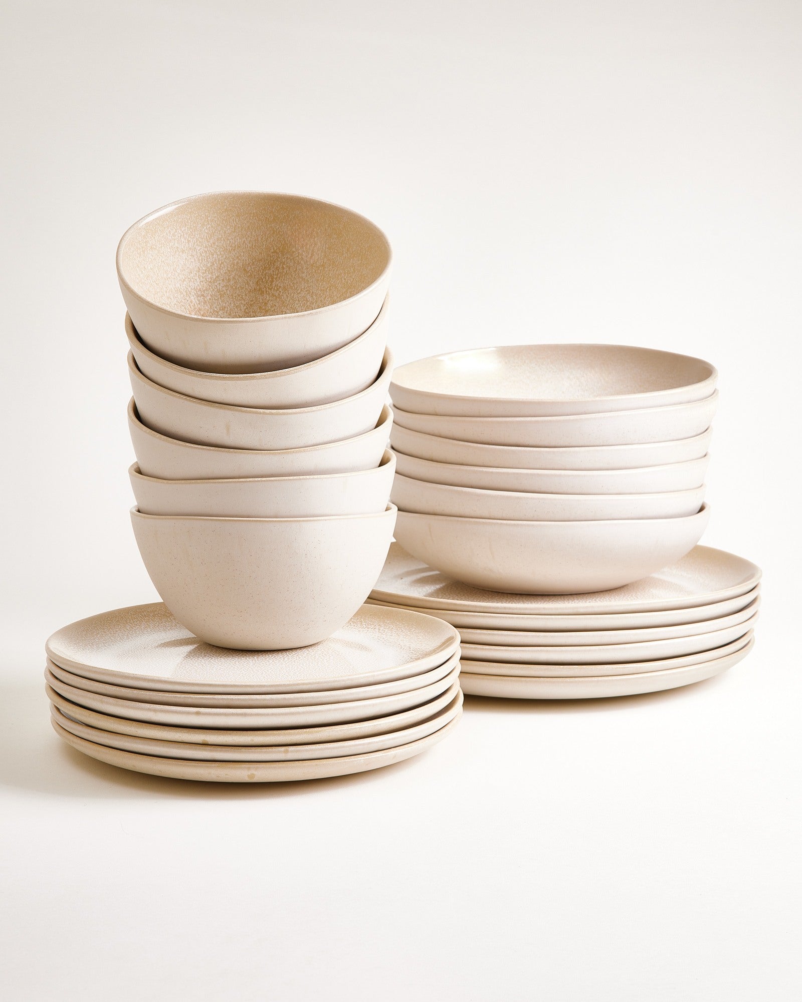 Lorosa Geschirr-Set classic sand 24-teilig
