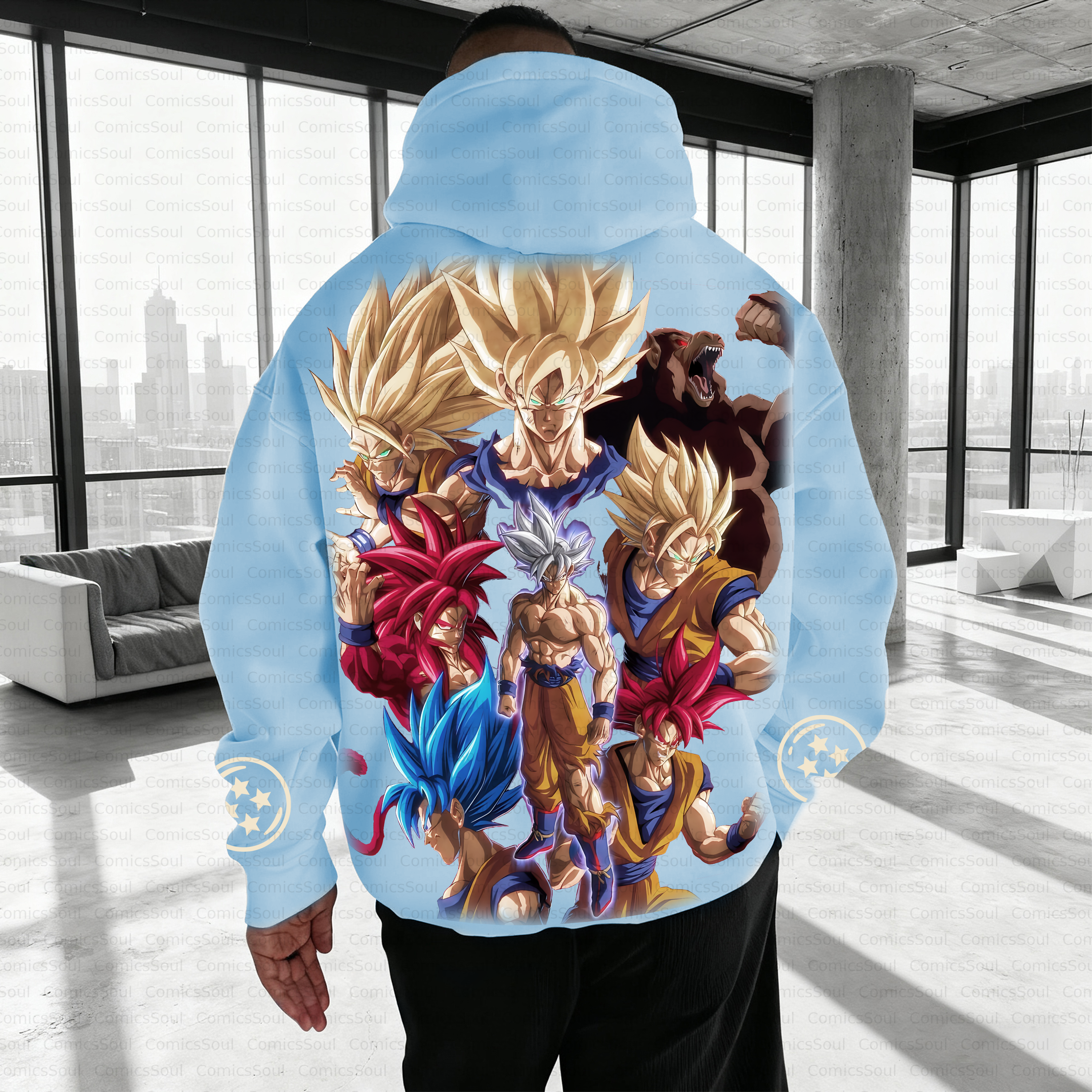 Unisex Anime Inspired Vintage Plush Hoodie