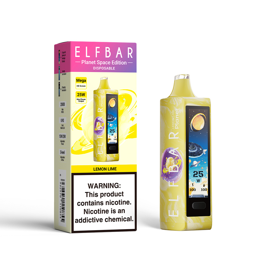 ELF BAR PLANET 25K cigarette électronique jetable rechargeable (toutes les saveurs)