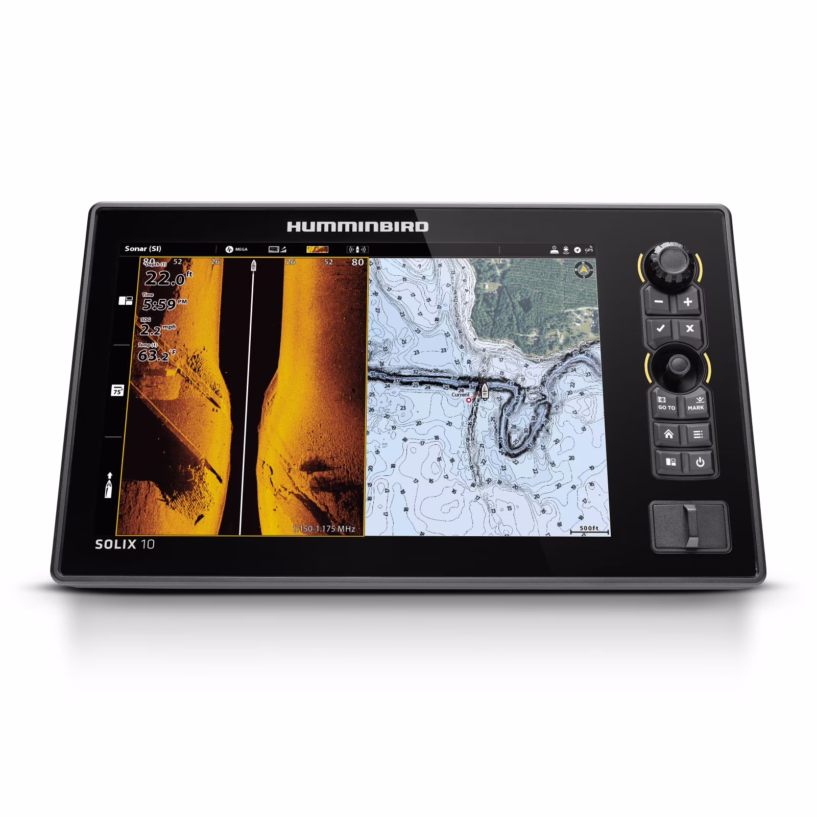 Humminbird 411530 - 1 SOLIX 10 CHIRP MEGA SI+ G3 Fish Finder(No Transducer)