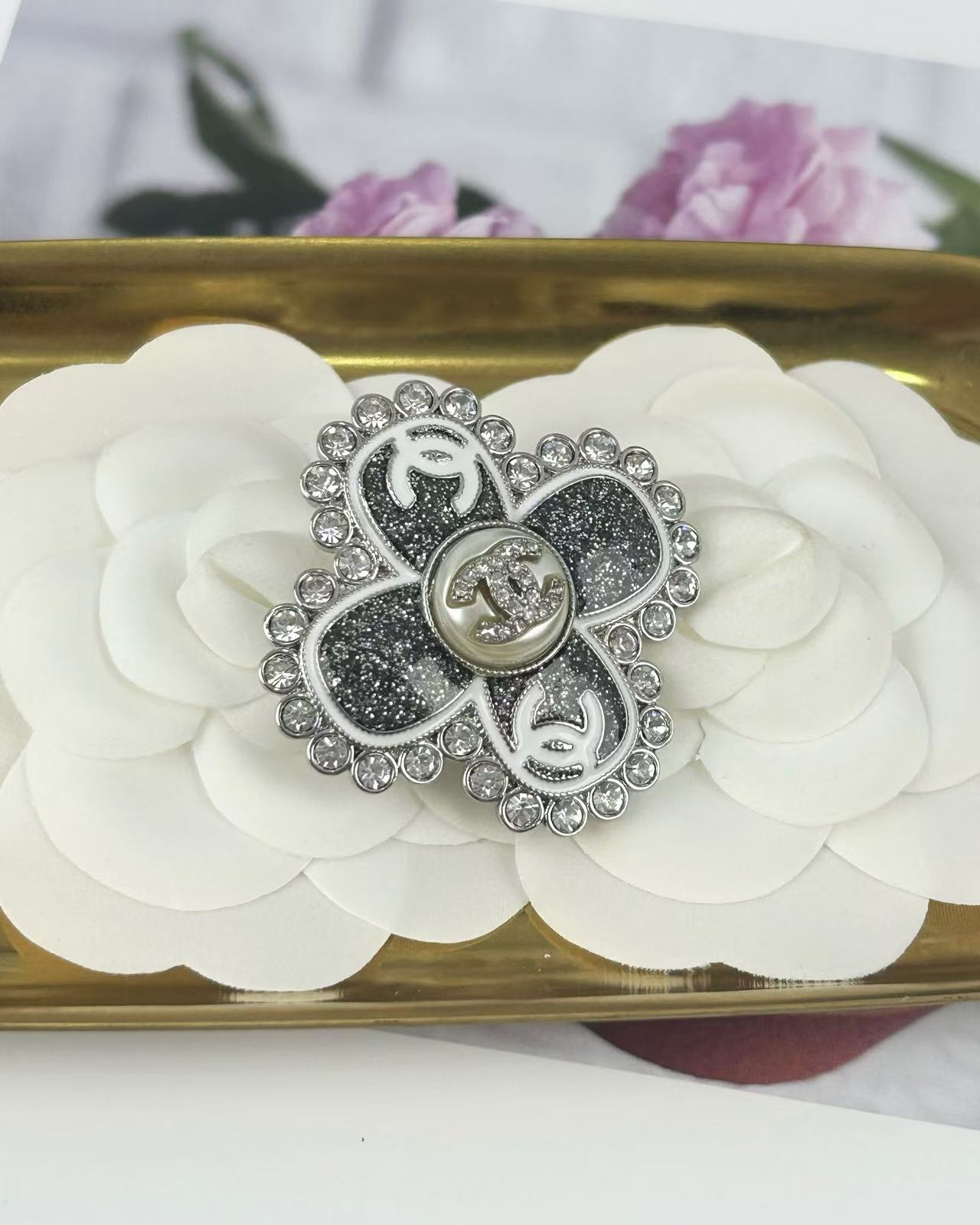 Chanel Clover Brooch - Original Replica Club