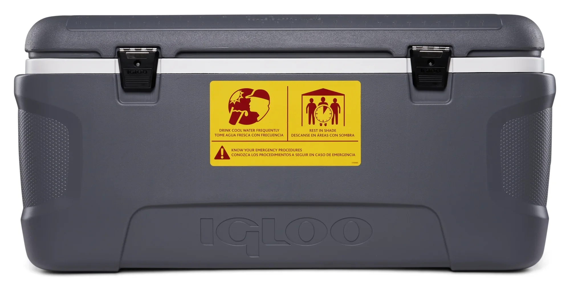 Igloo Workman Series Chest Cooler, 120 qt, Gray - Image 4 Igloo Workman Series Chest Cooler, 120 qt, Gray - Image 4