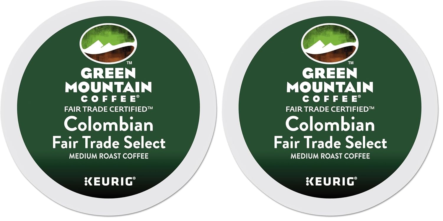 Green Mountain Coffee Roasters Colombia Select. Single-Serve Keurig K-Cup Pods. Medium Roast Coffee. 24 Count (Pack of 2)