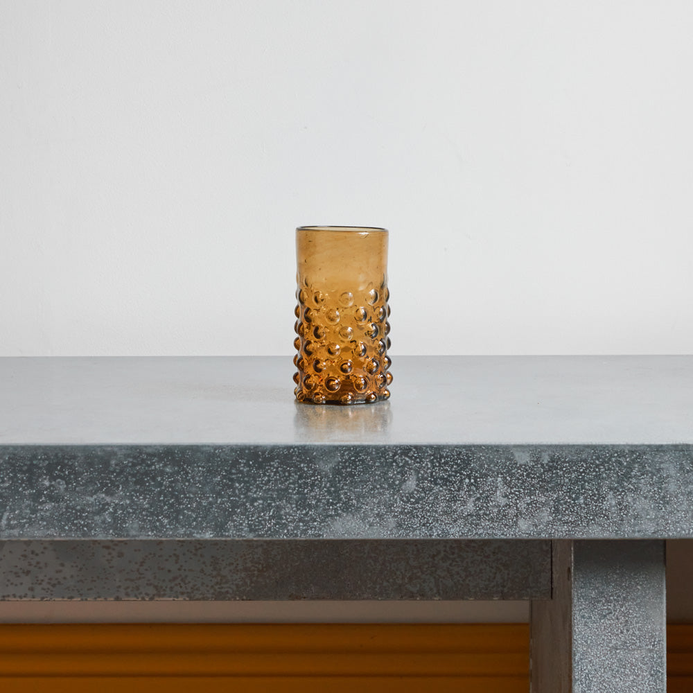 Verre Bulles en verre soufflé - Ambre