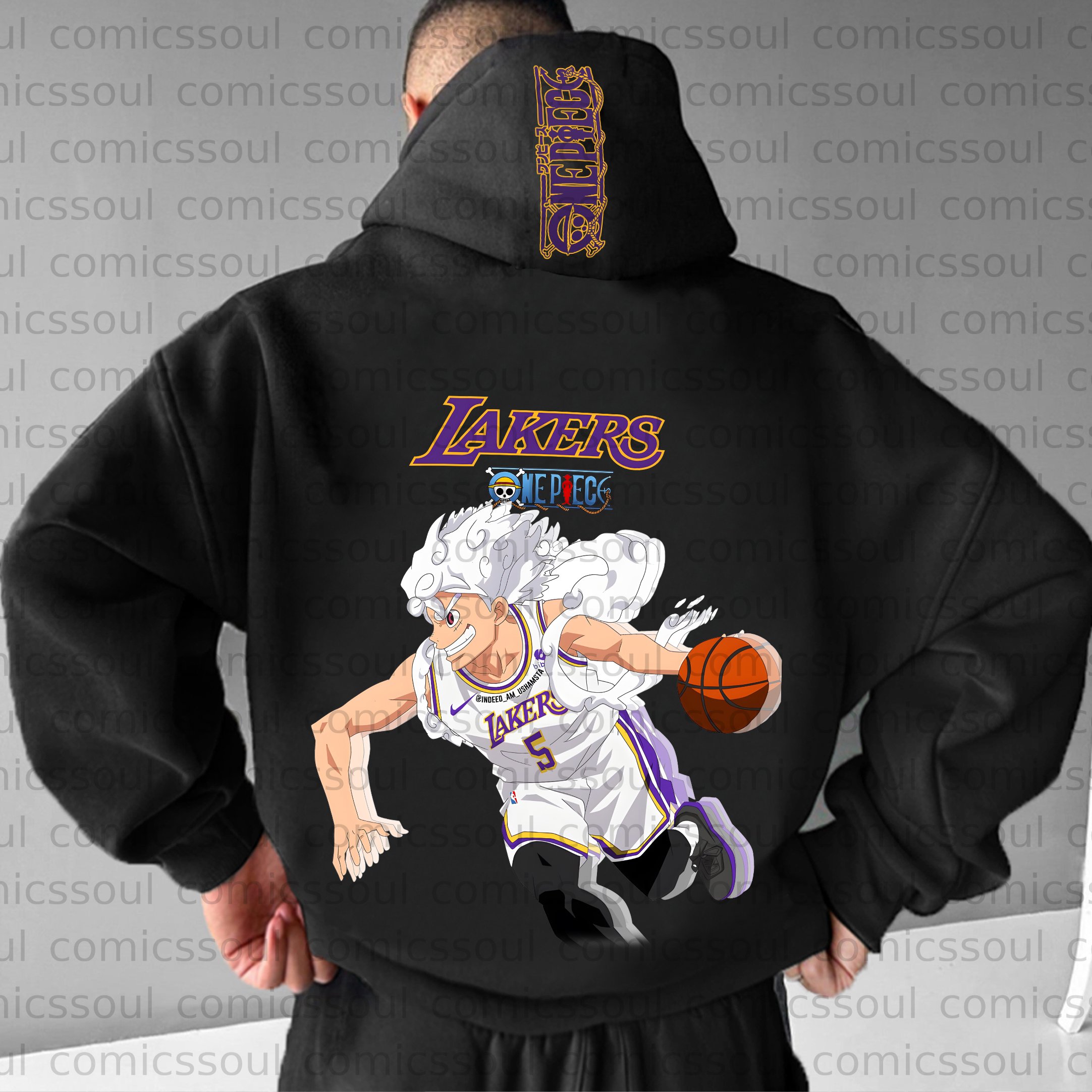 Unisex Anime Graphic Streetwear Wintage Plush Hoodie