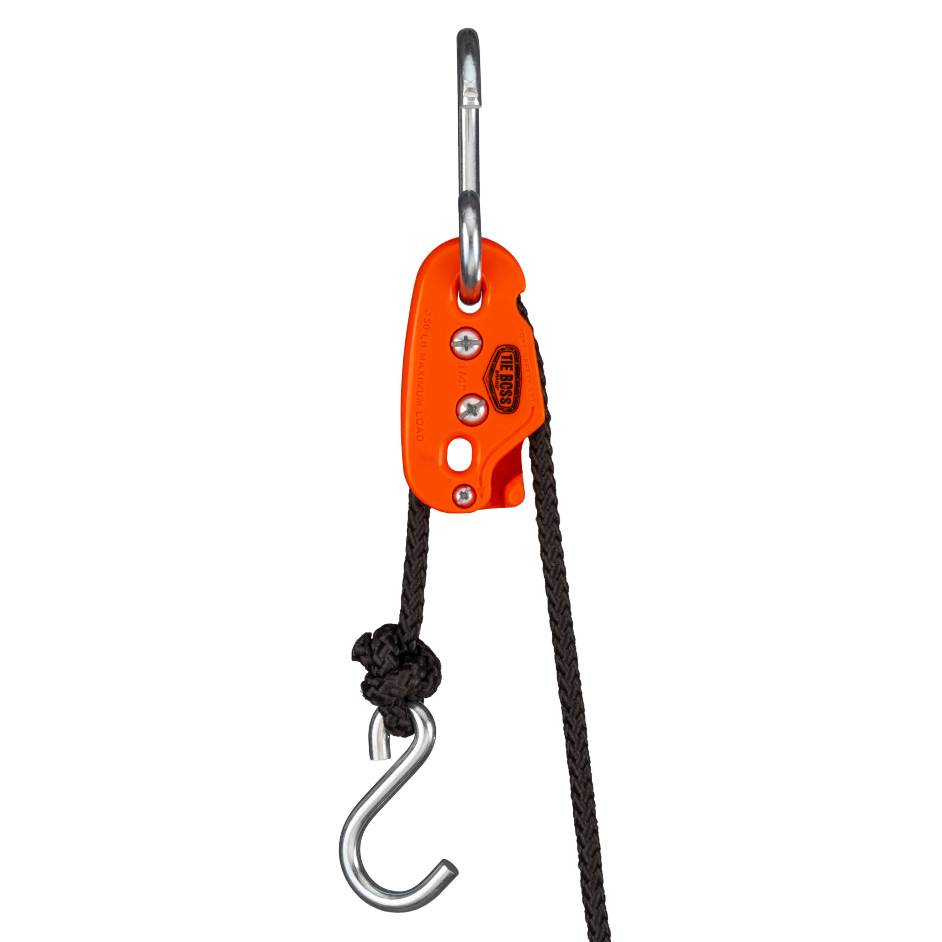 1/4 in. Orange Tie Boss 150 lb. Maximum 12 ft. Rope(Orange)