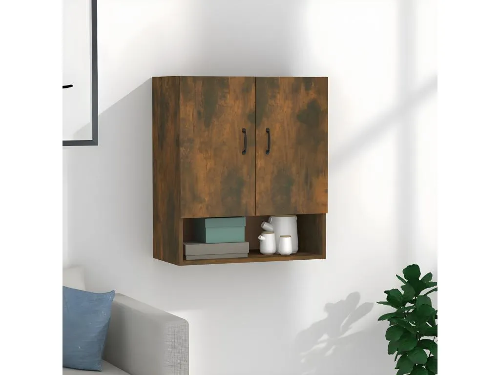Armario de pared Lluesmahome contrachapada Lluesmahome ahumado 60x31x70 cm 02467EYVW